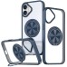 TPU+PC чохол Metal Ring with Magnetic Fit для Apple iPhone 16 (6.1