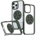 TPU+PC чохол Metal Ring with Magnetic Fit для Apple iPhone 16 Pro (6.3