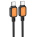 Дата кабель Hoco X108 Benefit 60W Type-C to Type-C (1m) Дата кабель Hoco X108 Benefit 60W Type-C to Type-C (1m)