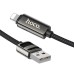 Дата кабель Hoco U137 Line with display USB to Lightning 2.4A/12W (1.2m) Дата кабель Hoco U137 Line with display USB to Lightning 2.4A/12W (1.2m)