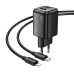 МЗП Hoco N53 Monsoon PD30W+QC3.0 (1USB-A/1C) + кабель Type-C to Lightning