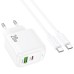 МЗП Hoco CS54A Surplus PD20W+QC3.0 (1USB-A/1C) + кабель Type-C to Type-C МЗП Hoco CS54A Surplus PD20W+QC3.0 (1USB-A/1C) + кабель Type-C to Type-C