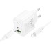 МЗП Hoco CS55A Surplus PD30W+QC3.0 (1USB-A/1C) + кабель Type-C to Lightning