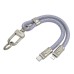 Дата кабель-шнурок Hoco GH5 Elegant Type-C to Lightning (0.21m)