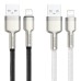 Дата кабель Baseus Cafule Metal USB to Lightning 2.4A (2m) (CALJK-B0) Дата кабель Baseus Cafule Metal USB to Lightning 2.4A (2m) (CALJK-B0)