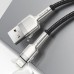 Дата кабель Baseus Cafule Metal USB to Lightning 2.4A (2m) (CALJK-B0) Дата кабель Baseus Cafule Metal USB to Lightning 2.4A (2m) (CALJK-B0)