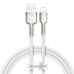 Дата кабель Baseus Cafule Metal USB to Lightning 2.4A (2m) (CALJK-B0) Дата кабель Baseus Cafule Metal USB to Lightning 2.4A (2m) (CALJK-B0)
