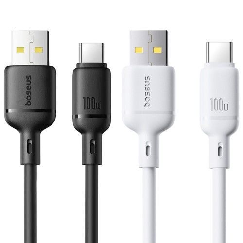 Дата кабель Baseus Silky Series OS Fast Charging USB to Type-C 100W (2m) (P10377703) Дата кабель Baseus Silky Series OS Fast Charging USB to Type-C 100W (2m) (P10377703)