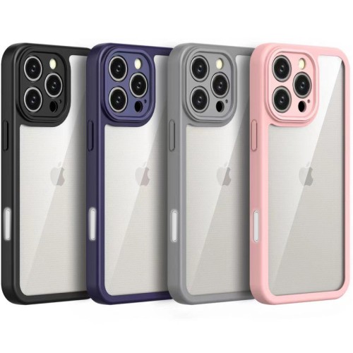 TPU чохол Transparent + Colour 1,5mm для Apple iPhone 16 Pro (6.3 TPU чохол Transparent + Colour 1,5mm для Apple iPhone 16 Pro (6.3