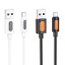 Дата кабель Borofone BX114 Structure USB to MicroUSB 2.4A (1m)