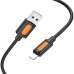 Дата кабель Borofone BX114 Structure USB to Lightning 2.4A (1m)
