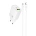 МЗП Hoco N61 Gentle PD20W+QC3.0 (1USB-A/1C) + кабель Type-C to Type-C МЗП Hoco N61 Gentle PD20W+QC3.0 (1USB-A/1C) + кабель Type-C to Type-C