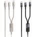 Дата кабель Hoco U139 2in1 Type-C to Lightning/Type-C 100W (1.2m) Дата кабель Hoco U139 2in1 Type-C to Lightning/Type-C 100W (1.2m)