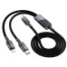 Дата кабель Hoco U139 2in1 Type-C to Lightning/Type-C 100W (1.2m) Дата кабель Hoco U139 2in1 Type-C to Lightning/Type-C 100W (1.2m)
