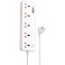 Подовжувач Hoco AC14A Rico PD30W (3USB-A/1C/5xSocket) (1.5m) Подовжувач Hoco AC14A Rico PD30W (3USB-A/1C/5xSocket) (1.5m)