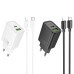 МЗП Hoco N63 Gentle PD30W+QC3.0 (1USB-A/1C) + кабель Type-C to Lightning МЗП Hoco N63 Gentle PD30W+QC3.0 (1USB-A/1C) + кабель Type-C to Lightning
