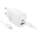 МЗП Hoco N63 Gentle PD30W+QC3.0 (1USB-A/1C) + кабель Type-C to Lightning МЗП Hoco N63 Gentle PD30W+QC3.0 (1USB-A/1C) + кабель Type-C to Lightning