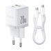МЗП Baseus Palm Fast Charger PD20W+QC3.0 (1USB-A/1C) + кабель Type-C to Type-C (P10111608)