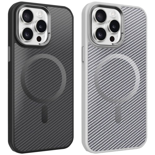 Чохол TPU+PC Carbon Mirage with Magnetic Fit для Apple iPhone 15 Pro (6.1