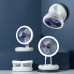 Настільний складний вентилятор Folding Fan 2in1 with Night Light