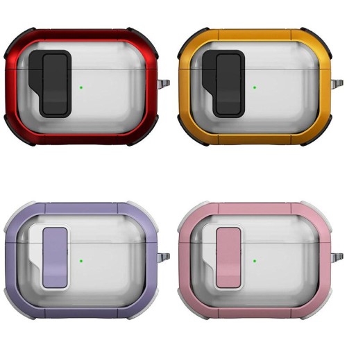 Футляр протиударний Locking Button для навушників Airpods Pro 2 / Pro Футляр протиударний Locking Button для навушників Airpods Pro 2 / Pro