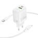 МЗП Borofone BN29 Fuente PD30W+QC3.0 (1USB-A/1C) + кабель Type-C to Lightning МЗП Borofone BN29 Fuente PD30W+QC3.0 (1USB-A/1C) + кабель Type-C to Lightning