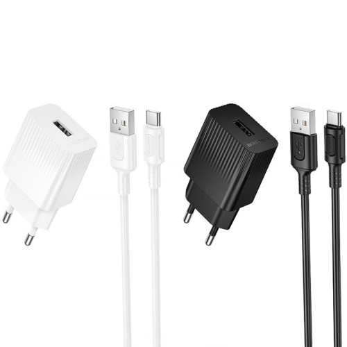 МЗП Borofone BAS71A Source 10.5W (1USB-A) + кабель USB to Type-C МЗП Borofone BAS71A Source 10.5W (1USB-A) + кабель USB to Type-C