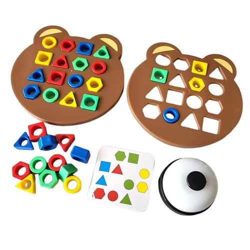 Настільна інтерактивна гра Ummi Shape Matching Game + answer bell Настільна інтерактивна гра Ummi Shape Matching Game + answer bell