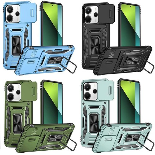 Ударостійкий чохол Camshield Army Ring для Xiaomi Redmi Note 14 4G (Int. version) / 14 5G Ударостійкий чохол Camshield Army Ring для Xiaomi Redmi Note 14 4G (Int. version) / 14 5G
