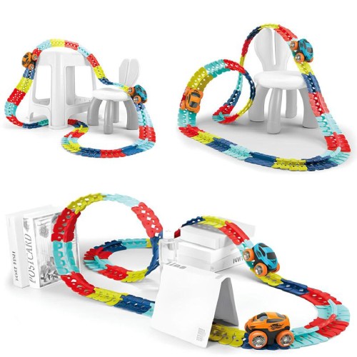 Інтерактивний трек з інерційною машинкою SHT 388 Changeable Trak (184pcs/1CAR) Інтерактивний трек з інерційною машинкою SHT 388 Changeable Trak (184pcs/1CAR)