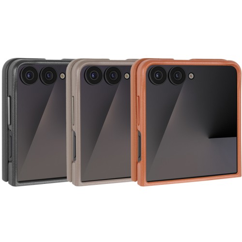 Шкіряний чохол Leather Case (AAA) для Samsung Galaxy Z Flip7