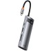 Перехідник HUB Baseus Metal Gleam Series 7-Port Clarity (Type-C to HDMI+USB3.0*3+PD+SD/TF) (B000307)