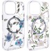 TPU+PC чохол Clear Garden with Magnetic Fit для Apple iPhone 16 Pro (6.3 TPU+PC чохол Clear Garden with Magnetic Fit для Apple iPhone 16 Pro (6.3