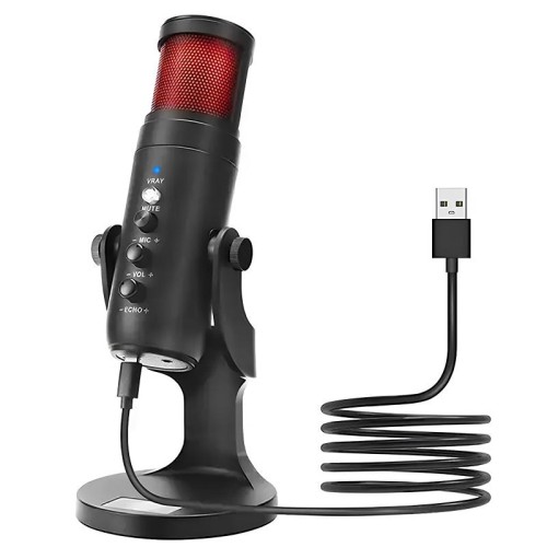 Мікрофон конденсаторний для геймінгу Jmary MC-PW9 USB (кардиоидный) Мікрофон конденсаторний для геймінгу Jmary MC-PW9 USB (кардиоидный)