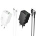 МЗП Hoco N71 Nuevo PD30W+QC3.0 (1USB-A/1C) + кабель Type-C to Lightning МЗП Hoco N71 Nuevo PD30W+QC3.0 (1USB-A/1C) + кабель Type-C to Lightning