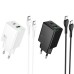 МЗП Hoco N71 Nuevo PD30W+QC3.0 (1USB-A/1C) + кабель Type-C to Type-C МЗП Hoco N71 Nuevo PD30W+QC3.0 (1USB-A/1C) + кабель Type-C to Type-C