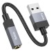 Перехідник Hoco UPA32D Clever USB to 3.5mm Перехідник Hoco UPA32D Clever USB to 3.5mm