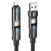 Дата кабель Hoco U143 Joy 4in1 USB to Lightning/Type-C to Type-C 240W (1.2m) Дата кабель Hoco U143 Joy 4in1 USB to Lightning/Type-C to Type-C 240W (1.2m)