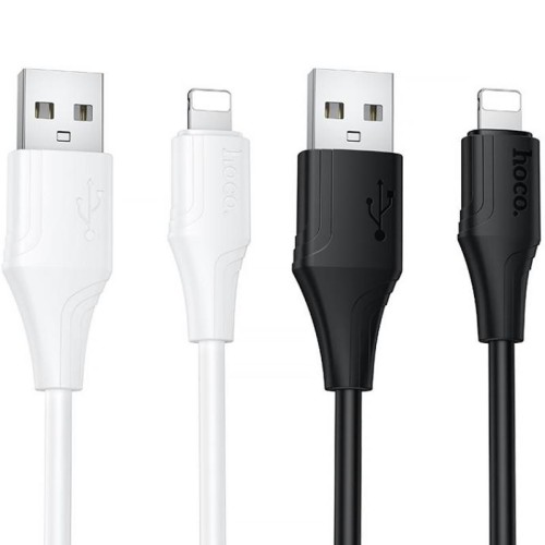Дата кабель Hoco X124 Bien silicone USB to Lightning 2.4A (1m)
