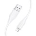Дата кабель Hoco X124 Bien silicone USB to Lightning 2.4A (1m)