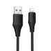 Дата кабель Hoco X124 Bien silicone USB to Lightning 2.4A (1m)