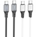 Дата кабель Hoco X86 Spear Type-C to Type-C 60W (1m) Дата кабель Hoco X86 Spear Type-C to Type-C 60W (1m)