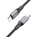 Дата кабель Hoco X86 Spear Type-C to Type-C 60W (1m) Дата кабель Hoco X86 Spear Type-C to Type-C 60W (1m)