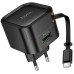МЗП Hoco C154A Changer PD20W+QC3.0 (1USB-A/1C) + Retractable Cable Type-C