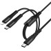 Дата кабель Hoco X123 Victory 2in1 Type-C to Lightning/Type-C 3A (1m) Дата кабель Hoco X123 Victory 2in1 Type-C to Lightning/Type-C 3A (1m)