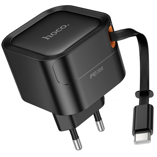 МЗП Hoco C153A Changer With Retractable Cable Type-C PD20W