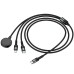 Дата кабель Hoco CW64 3in1 Type-C to iWatch/Lightning/Type-C 15W (1.2m)