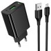 МЗП Hoco CS92A Leader QC3.0 18W (1USB-A) + кабель USB to MicroUSB