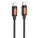 Дата кабель Borofone BX114 Structure Type-C to Type-C 60W (1m)