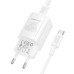 МЗП Borofone BA103A Pudding PD20W (1USB-C) + кабель Type-C to Type-C